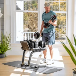 Bowflex SelectTech DB Stand With Media Rack 7 Bowflex SelectTech DB Stand With Media Rack -Body Solid Store BFSTMR 3