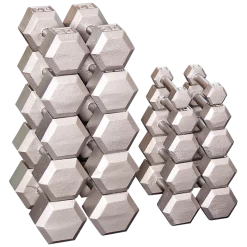 Body Solid Body-Solid Cast Iron Hex Dumbell Set (2 Each): 5, 10, 15, 20, 25, 30, 35, 40, 45, And 50 Lb.