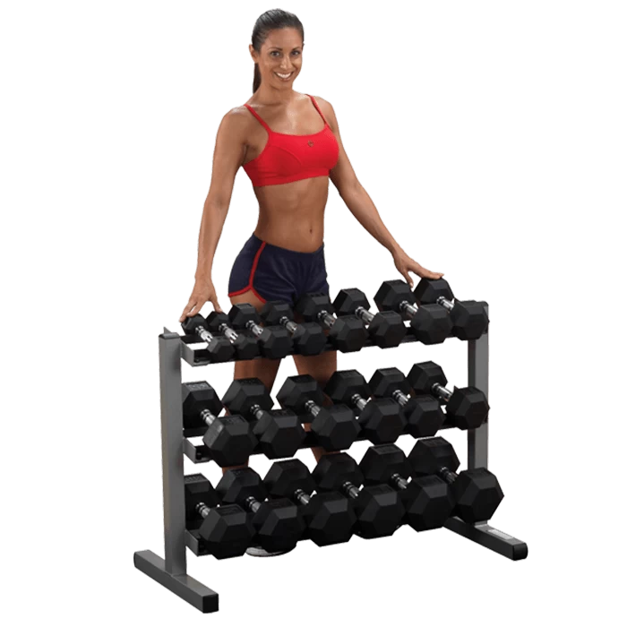 Body Solid Body-Solid 40 Inch 3-Tier Dumbbell Rack 4 Body Solid Body-Solid 40 Inch 3-Tier Dumbbell Rack - Image 2