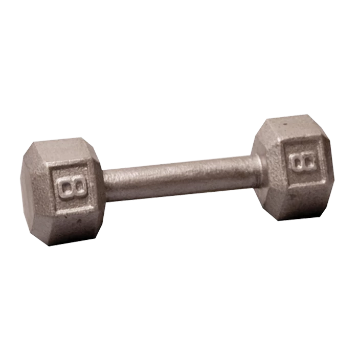 Body Solid Body-Solid Cast Iron Hex Dumbbell - 8 Lb. 3 Body Solid Body-Solid Cast Iron Hex Dumbbell - 8 Lb.