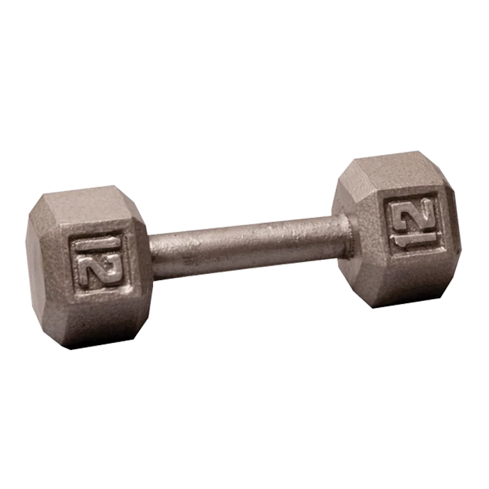 Body Solid Body-Solid Cast Iron Hex Dumbbell - 12 Lb. 3 Body Solid Body-Solid Cast Iron Hex Dumbbell - 12 Lb.