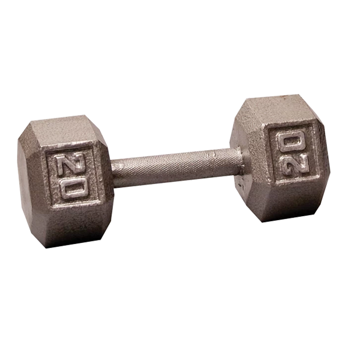 Body Solid Body-Solid Cast Iron Hex Dumbbell - 20 Lb. 3 Body Solid Body-Solid Cast Iron Hex Dumbbell - 20 Lb.