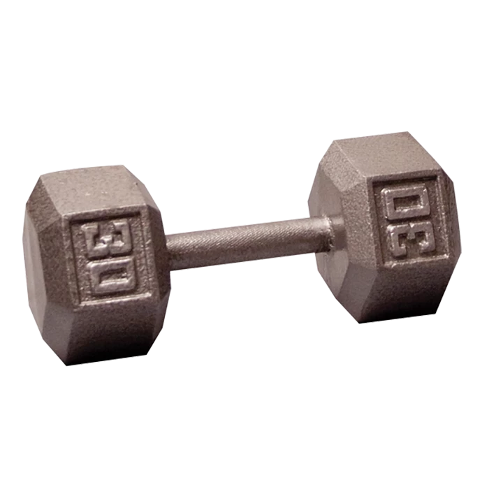 Body Solid Body-Solid Cast Iron Hex Dumbbell - 30 Lb. 3 Body Solid Body-Solid Cast Iron Hex Dumbbell - 30 Lb.