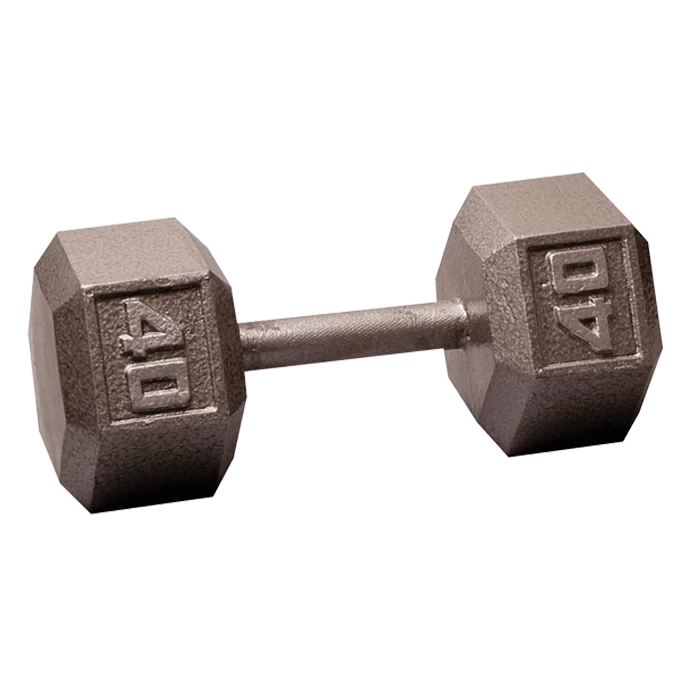 Body Solid Body-Solid Cast Iron Hex Dumbbell - 40 Lb. 3 Body Solid Body-Solid Cast Iron Hex Dumbbell - 40 Lb.