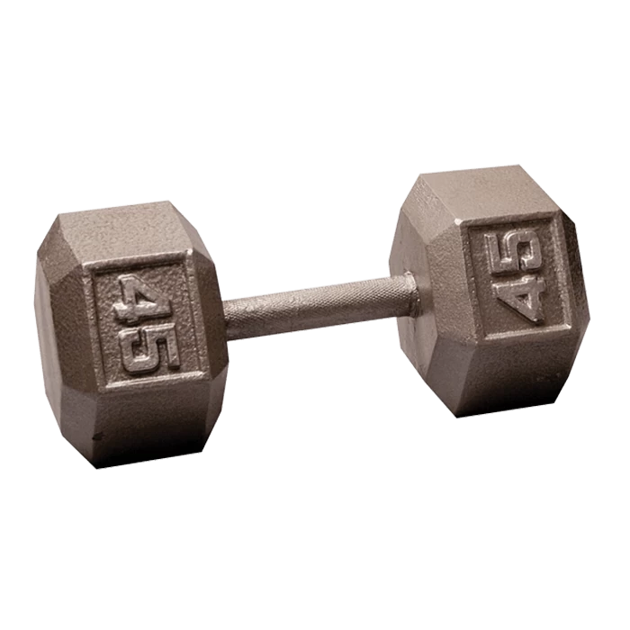 Body Solid Body-Solid Cast Iron Hex Dumbbell - 45 Lb. 3 Body Solid Body-Solid Cast Iron Hex Dumbbell - 45 Lb.