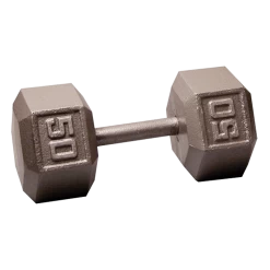Body Solid Body-Solid Cast Iron Hex Dumbbell - 50 Lb.