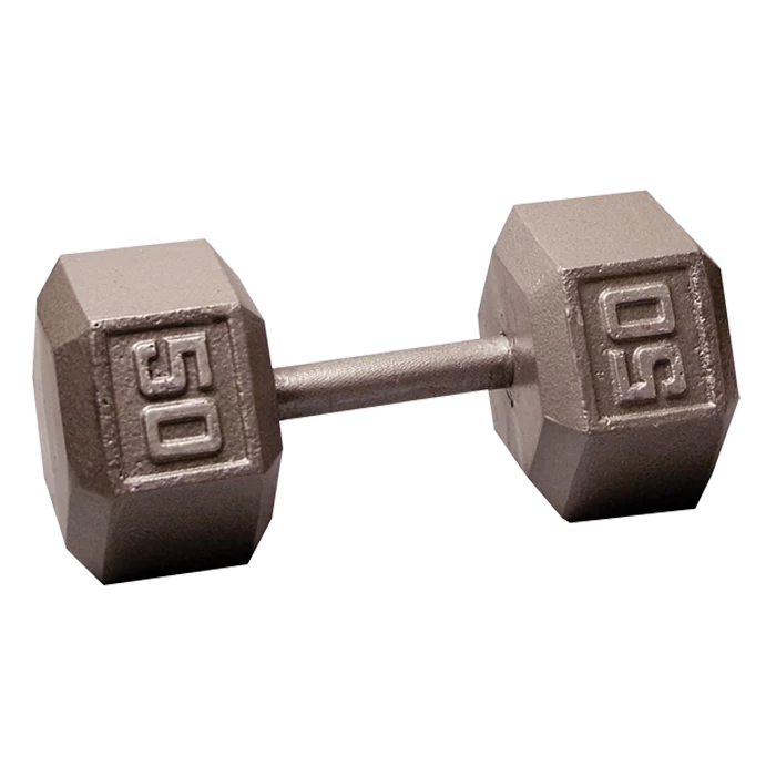 Body Solid Body-Solid Cast Iron Hex Dumbbell - 50 Lb. 3 Body Solid Body-Solid Cast Iron Hex Dumbbell - 50 Lb.