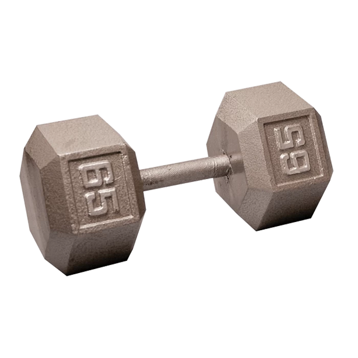 Body Solid Body-Solid Cast Iron Hex Dumbbell - 65 Lb. 3 Body Solid Body-Solid Cast Iron Hex Dumbbell - 65 Lb.
