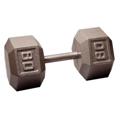 Body Solid Body-Solid Cast Iron Hex Dumbbell - 80 Lb.