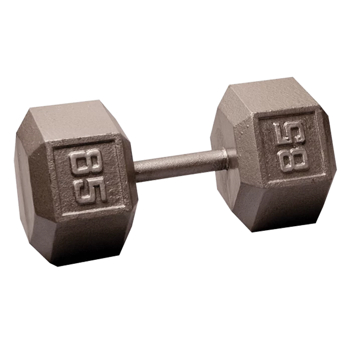 Body Solid Body-Solid Cast Iron Hex Dumbbell - 85 Lb. 3 Body Solid Body-Solid Cast Iron Hex Dumbbell - 85 Lb.
