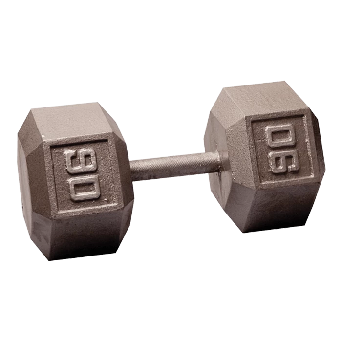 Body Solid Body-Solid Cast Iron Hex Dumbbell - 90 Lb. 3 Body Solid Body-Solid Cast Iron Hex Dumbbell - 90 Lb.