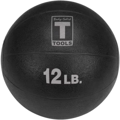 Body Solid Body-Solid Medicine Ball - 12 Lbs (Black)