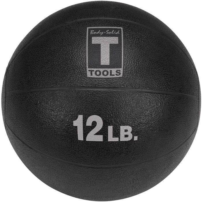 Body Solid Body-Solid Medicine Ball - 12 Lbs (Black) 3 Body Solid Body-Solid Medicine Ball - 12 Lbs (Black)