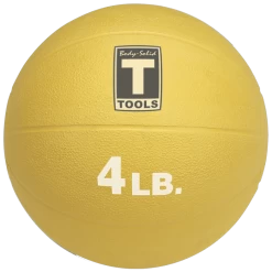 Body Solid Body-Solid Medicine Ball - 4 Lbs (Yellow)