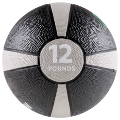 GoFit 12 Lbs Rubber Medicine Ball