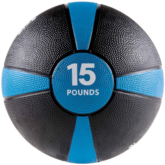 GoFit 15 Lbs Rubber Medicine Ball 3 GoFit 15 Lbs Rubber Medicine Ball