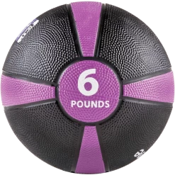 GoFit 6 Lbs Rubber Medicine Ball