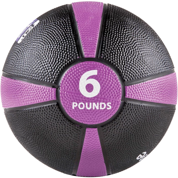 GoFit 6 Lbs Rubber Medicine Ball 3 GoFit 6 Lbs Rubber Medicine Ball