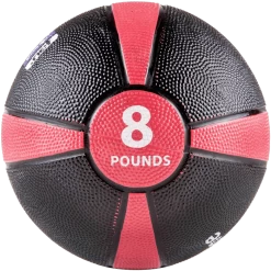 GoFit 8 Lbs Rubber Medicine Ball
