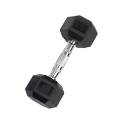 Body Solid 10 Lb Rubber Coated Hex Dumbbell