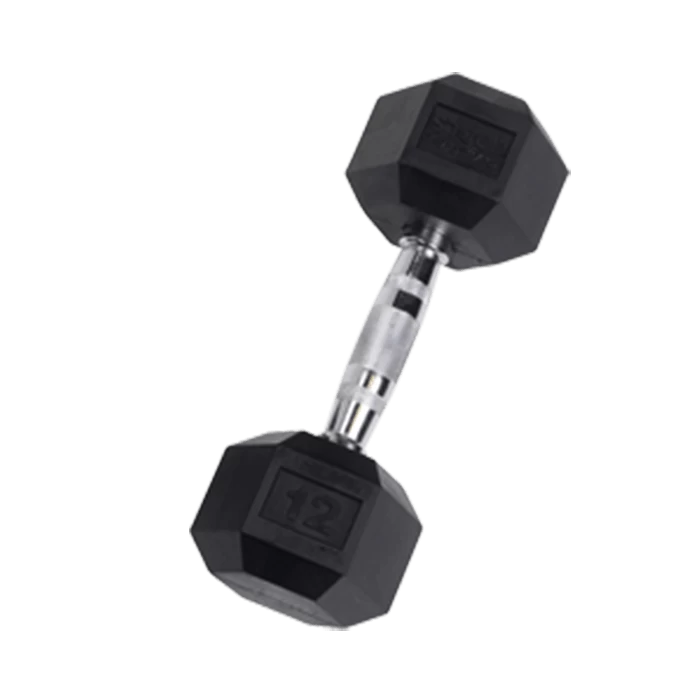 Body Solid 12 Lb Rubber Coated Hex Dumbbell 3 Body Solid 12 Lb Rubber Coated Hex Dumbbell