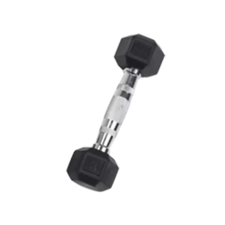 Body Solid 3 Lb Rubber Coated Hex Dumbbell