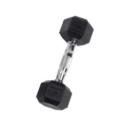 Body Solid 8 Lb Rubber Coated Hex Dumbbell